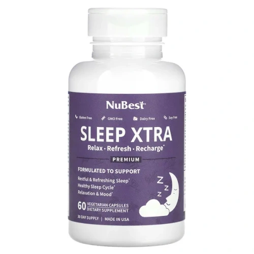 NuBest, Sleep Xtra, 60 Vegetarian Capsules