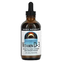 Source Naturals, Vitamin D-3, 4 fl oz (118.28 ml)