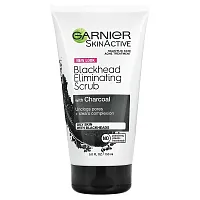 Garnier, SkinActive, Blackhead Eliminating Scrub with Charcoal, 5 fl oz (150 ml)