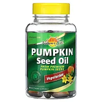 Nature&#x27;s Life, Pumpkin Seed Oil, 90 Vegetarian Softgels