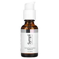 Sympli Beautiful, Illuminating Antioxidant Facial Oil with Argan, Marula, Rosehip &amp; Orange Oil, 1 fl oz (30 ml)