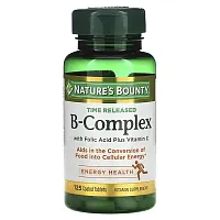 Nature&#x27;s Bounty, B-Complex, Time Released, 125 Coated Tablets