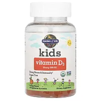 Garden of Life, Kids, Vitamin D3, Orange, 20 mcg (800 IU), 60 Vegetarian Gummies