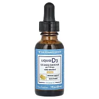 The Vitamin Shoppe, Liquid Vitamin D3, Citrus, 125 mcg (5,000 IU), 1 fl oz (30 ml)