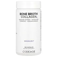 Codeage, Bone Broth Collagen, 180 Capsules