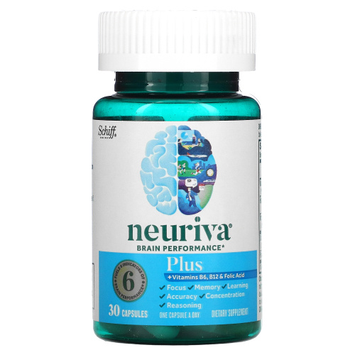 Schiff, Neuriva Brain Performance Plus, 30 Capsules фото 3