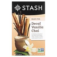 Stash Tea, Black Tea, Decaf Vanilla Chai, 18 Tea Bags, 1.2 oz (36 g)