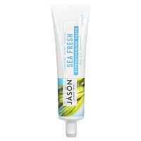 Jason Natural, Sea Fresh, укрепляющая зубная паста, вкус мяты, 170 г (6 унций)