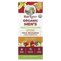 MaryRuth&#x27;s, Organic Men&#x27;s Multivitamin Liposomal, Vanilla Peach, 14 Pouches, 0.5 fl oz (15 ml) Each