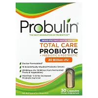 Probulin, Total Care Probiotic, 20 Billion CFU, 30 Capsules