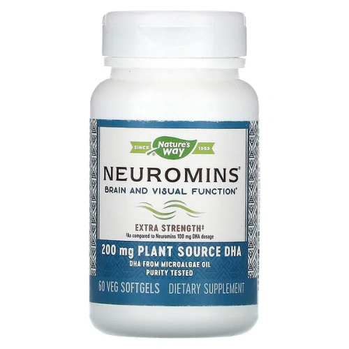 Nature&#x27;s Way, Neuromins, 200 mg, 60 Veg Softgels