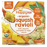 Happy Family Organics, Organics Happy Tot, Love My Veggies Bowl, Squash Ravioli, 4,5 унц. (128 г)