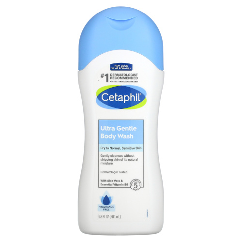 Cetaphil, Ultra Gentle, гель для душа, без отдушки, 500 мл