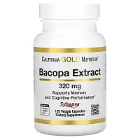 California Gold Nutrition, Bacopa Extract, 320 mg, 120 Veggie Capsules