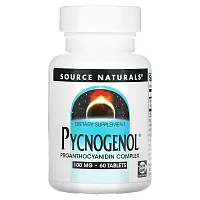 Source Naturals, Pycnogenol, 100 mg, 60 Tablets