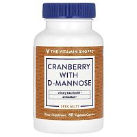 The Vitamin Shoppe, Cranberry With D-Mannose, 60 Vegetable Capsules