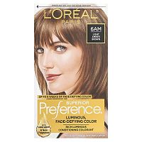 L&#x27;Oréal, Superior Preference, Luminous, Fade-Defying Color, 6 AM Light Amber Brown, 1 Application