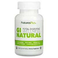 NaturesPlus, Total Digestive Wellness, GI Natural, 90 Bi-Layered Tablets