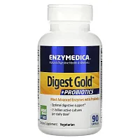 Enzymedica, Digest Gold + Probiotics, 90 Capsules