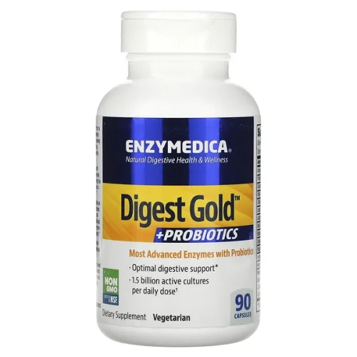 Enzymedica, Digest Gold + Probiotics, 90 Capsules