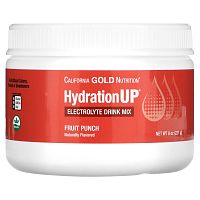 California Gold Nutrition, HydrationUP, порошок для приготовления напитка с электролитами, со вкусом фруктового пунша, 227 г (8 унций)