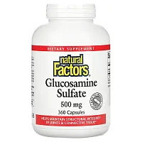 Natural Factors, Glucosamine Sulfate, 500 mg, 360 Capsules