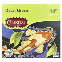 Celestial Seasonings, Green Tea, Decaf, 40 Tea Bags, 2.6 oz (74 g)