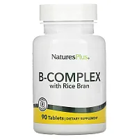 NaturesPlus, B-Complex with Rice Bran, 90 Tablets