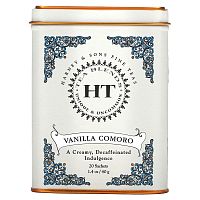 Harney & Sons, HT Tea Blend, чай со вкусом коморской ванили, 20 чайных саше, 40 г (1,4 унции)