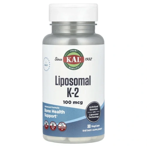 KAL, Liposomal K-2, 100 mcg, 30 VegCaps