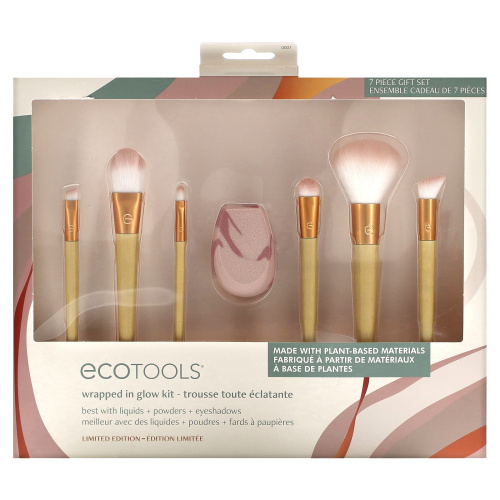 EcoTools, Wrapped In Glow Kit, Limited Edition, 7 Piece Set фото 2