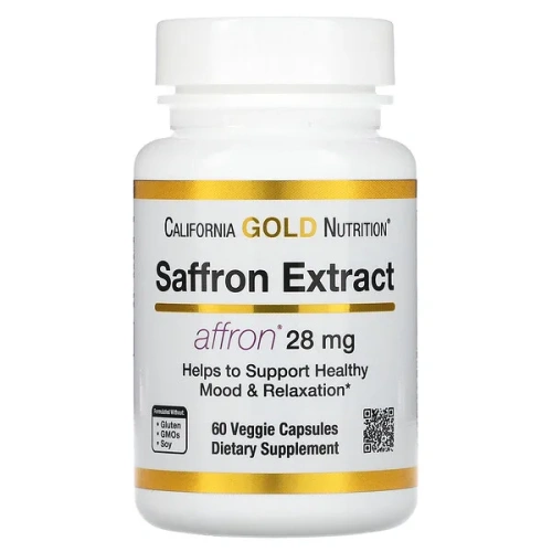 California Gold Nutrition, Saffron Extract with Affron, 28 mg, 60 Veggie Capsules