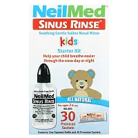 NeilMed, Kids, Sinus Rinse Starter Kit, For Ages 2 &amp; Up, 1 Kit