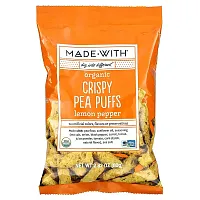 Made With, Organic Crispy Pea Puffs, Lemon Pepper, 2.82 oz (80 g)