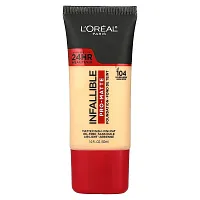 L&#x27;Oréal, Infallible, Pro-Matte Foundation, 104 Golden Beige, 1 fl oz (30 ml)