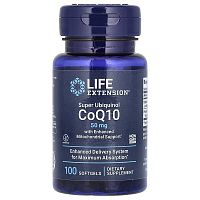 Life Extension, Super Ubiquinol CoQ10 with Enhanced Mitochondrial Support, 50 mg, 100 Softgels