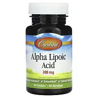 Carlson, Alpha Lipoic Acid, 300 mg, 90 Tablets