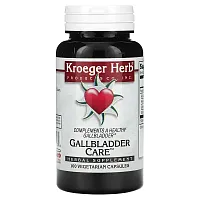 Kroeger Herb Co, Gallbladder Care, 100 Vegetarian Capsules