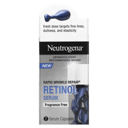 Neutrogena, Retinol Serum, Fragrance Free, 7 Capsules фото 2