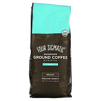 Four Sigmatic, Молотый кофе с грибами и рейши, холодная обжарка, средняя обжарка, без кофеина, 340 г (12 унций)