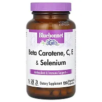 Bluebonnet Nutrition, Beta Carotene, C, E &amp; Selenium, 120 Vegetable Capsules