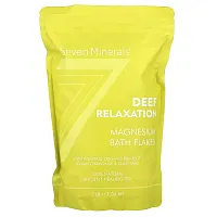 Seven Minerals, Deep Relaxation, Magnesium Bath Flakes, Roman Chamomile &amp; Clary Sage, 3 lb (1.36 kg)