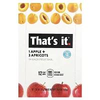 That&#x27;s It, Fruit Bars, Apple + Apricots, 12 Bars, 1.2 oz (35 g) Each