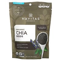 Navitas Organics, Органические семена чиа, 227 г (8 унций)