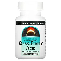 Source Naturals, Athletic Series, Trans-Ferulic Acid, 250 mg, 60 Tablets