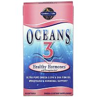 Garden of Life, Средство для поддержания гормонального фона Oceans 3™ Healthy Hormones® с омега-ксантином, 90 мягких желатиновых капсул