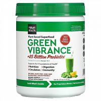 Vibrant Health, Green Vibrance +25 млрд пробиотиков, версия 19.1, 675,6 г (23,83 унции)