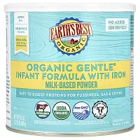 Earth&#x27;s Best, Organic Gentle Infant Formula with Iron, Birth to 12 Months, 21 oz (595 g)