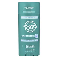 Tom&#x27;s of Maine, Aluminum Free Deodorant, Unscented, 3.25 oz (92 g)