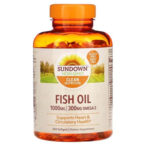 Sundown Naturals, Fish Oil, 1,000 mg, 200 Softgels